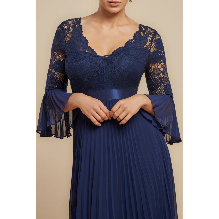 Black Chiffon Corset Bandeau Draped formal Dress